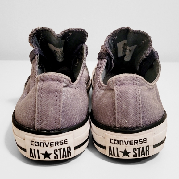 Converse All Star Chuck Taylor 545025F Low Top Gray Sneaker Women's Size 7 Shoes - Picture 7 of 9